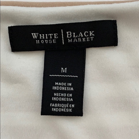 WHITE HOUSE BLACK MARKET MEDIUM STRIPED TOP - Picture 6 of 7